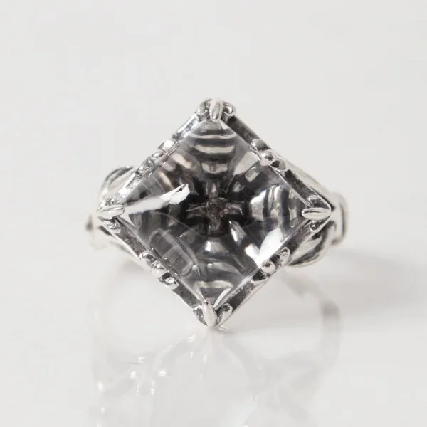 UZUOU Silver925 Diamond in Crystal Design Ring K-166163_003