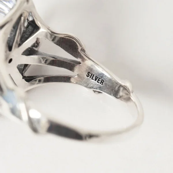 UZUOU Silver925 Diamond in Crystal Design Ring K-166163_006