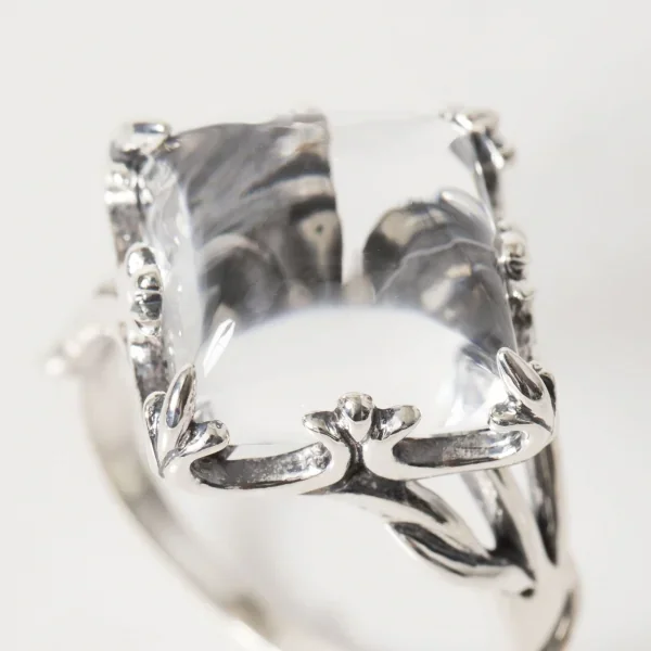 UZUOU Silver925 Diamond in Crystal Design Ring K-166163_009