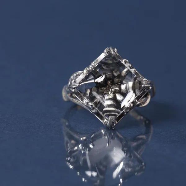 UZUOU Silver925 Diamond in Crystal Design Ring K-166164_002