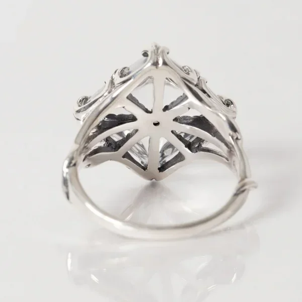 UZUOU Silver925 Diamond in Crystal Design Ring K-166165_005