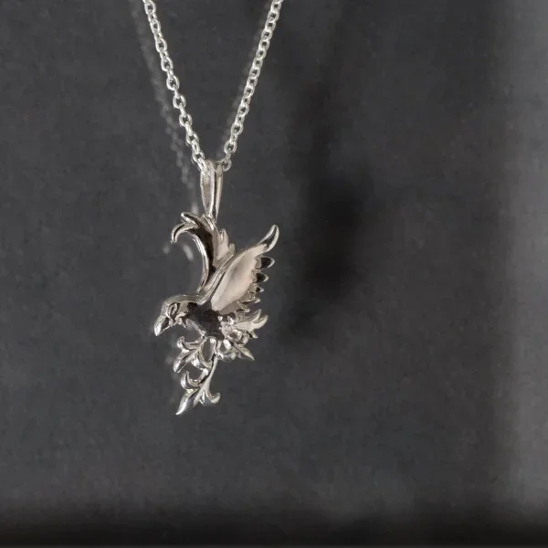 UZUOU Silver925 Three-legged crow motif Necklace Silver  K-166166_001