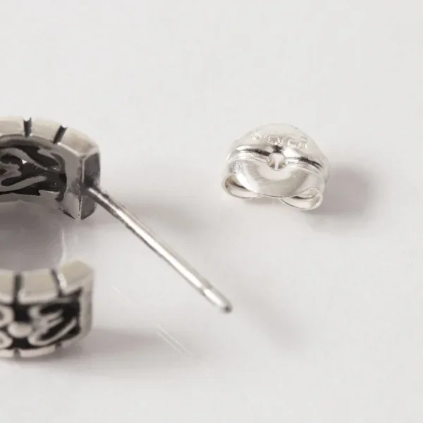 UZUOU Silver925 Openwork Garnet hoop Earrings K-166167_005