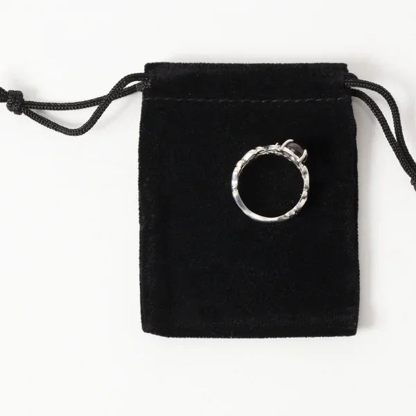 UZUOU Silver925 Garnet Openwork of arabesquered Ring K-166170_007