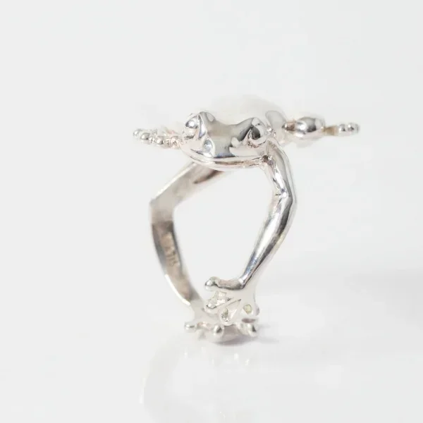 UZUOU Silver925 Frog Design Free Size Ring K-166173_004