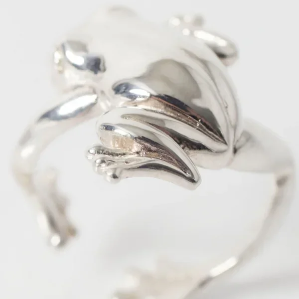 UZUOU Silver925 Frog Design Free Size Ring K-166173_009