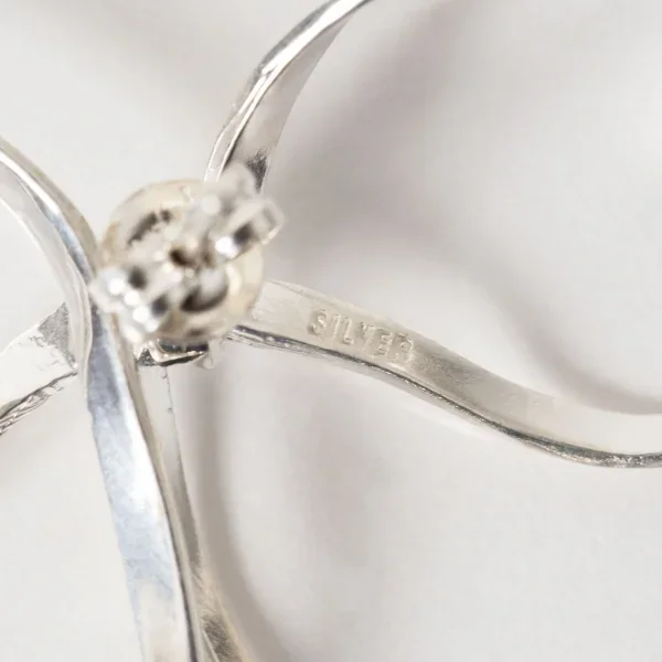 UZUOU Silver925 Ribbon design One ear Earring K-166174_006