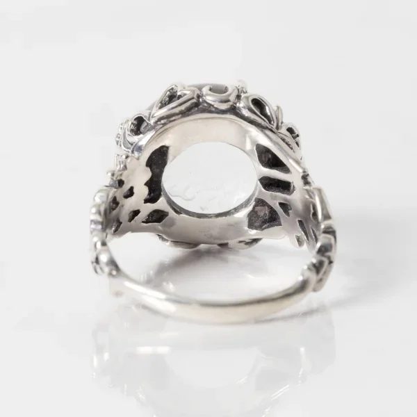 UZUOU Silver925 Back-engraved crystal Design Ring K-166175_006