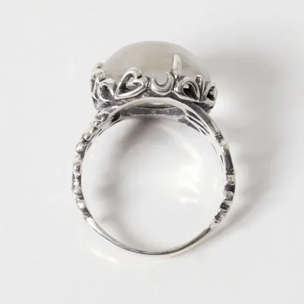 UZUOU Silver925 Back-engraved crystal Design Ring K-166177_007