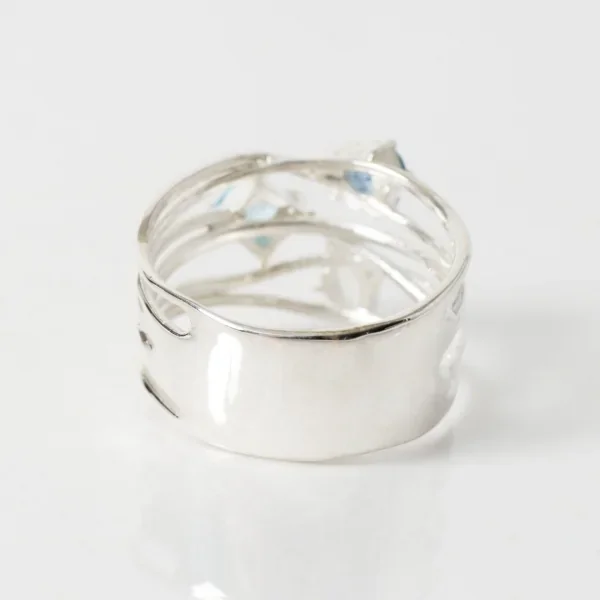 UZUOU Silver925 Flowstone design Ring K-166180_005