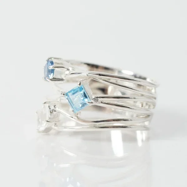 UZUOU Silver925 Flowstone design Ring K-166182_004