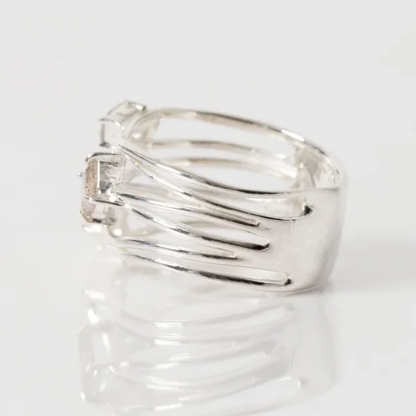 UZUOU Silver925 Flowstone design Ring K-166183_004