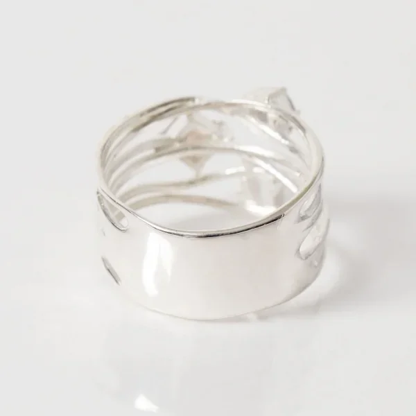 UZUOU Silver925 Flowstone design Ring K-166183_005