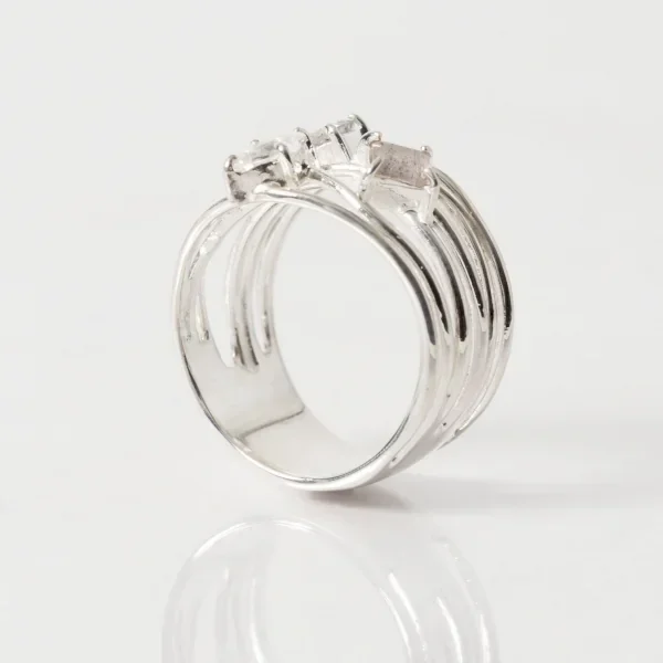UZUOU Silver925 Flowstone design Ring K-166185_007