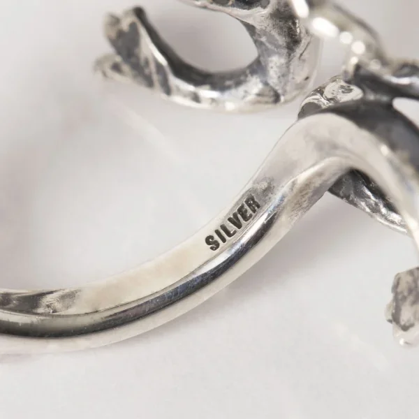 UZUOU Silver925 Diamond Lizard & frog Ring K-166186_008