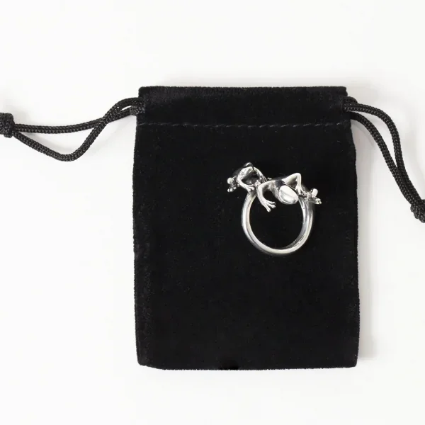 UZUOU Silver925 Diamond Lizard & frog Ring K-166186_009