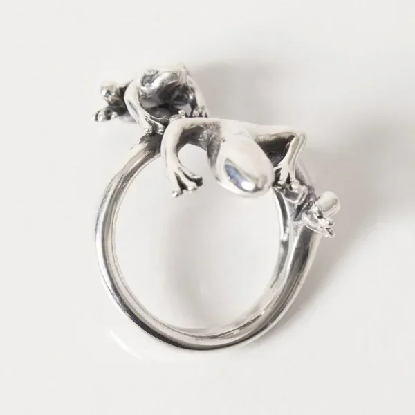 UZUOU Silver925 Diamond Lizard & frog Ring K-166187_004