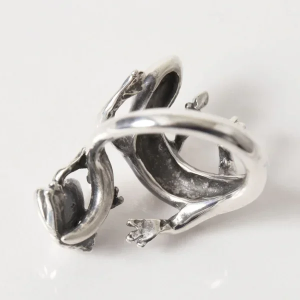UZUOU Silver925 Diamond Lizard & frog Ring K-166187_005
