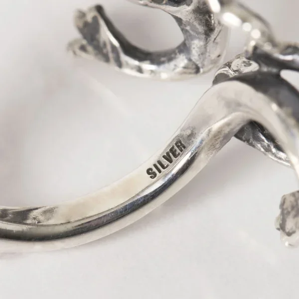 UZUOU Silver925 Diamond Lizard & frog Ring K-166187_008