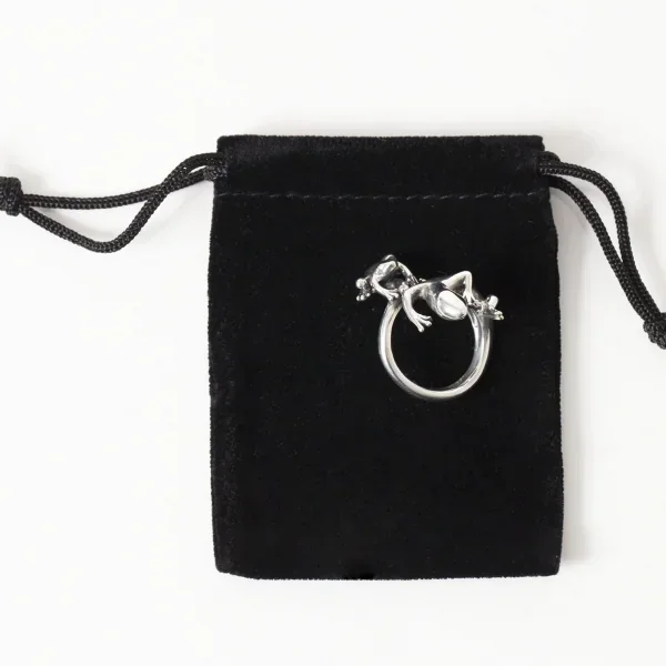 UZUOU Silver925 Diamond Lizard & frog Ring K-166187_009