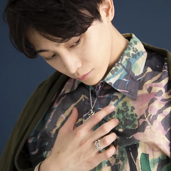 UZUOU Silver925 Diamond Openwork of arabesquered Ring K-166188_002