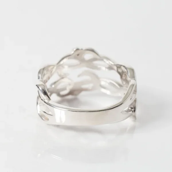 UZUOU Silver925 Diamond Openwork of arabesquered Ring K-166188_004