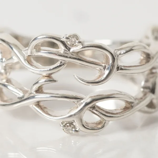 UZUOU Silver925 Diamond Openwork of arabesquered Ring K-166188_008