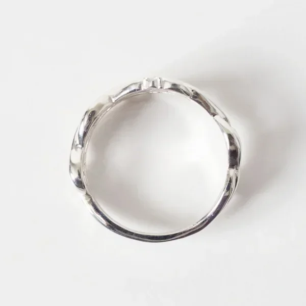 UZUOU Silver925 Diamond Openwork of arabesquered Ring K-166189_005