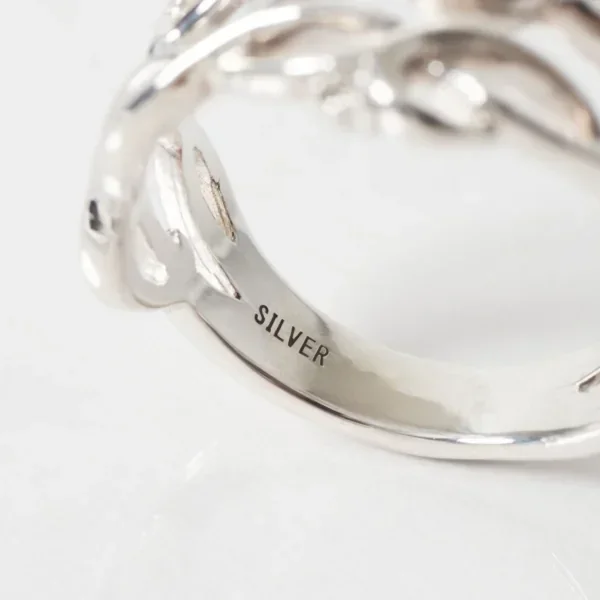 UZUOU Silver925 Diamond Openwork of arabesquered Ring K-166189_007