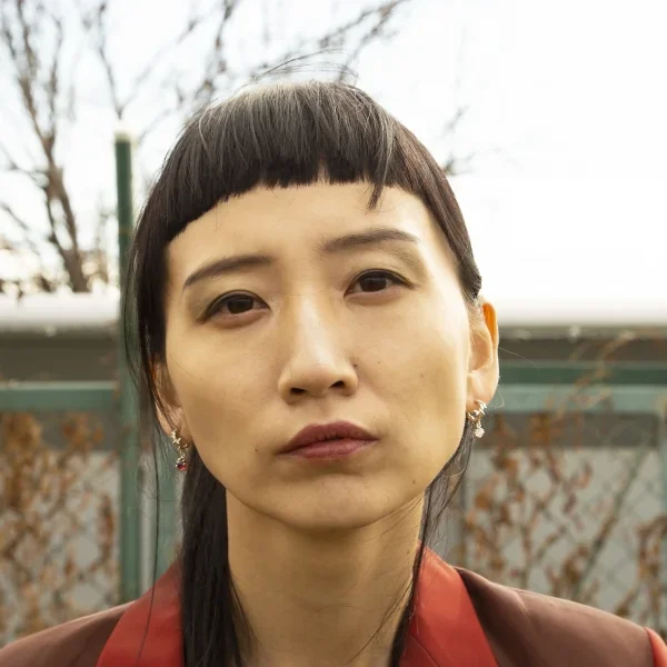 UZUOU Silver925 Ivy design Hoop of Asymmetry stone Earrings K-166190_002