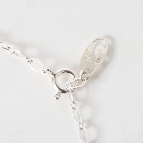 UZUOU Silver925 Three Stone Openwork Design Necklace K-166191_007