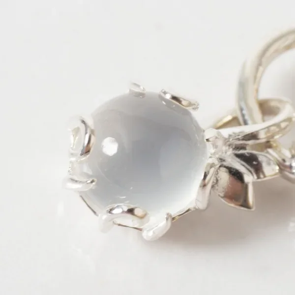 UZUOU Silver925 Double Stone Ivy Design Necklace K-166192_005