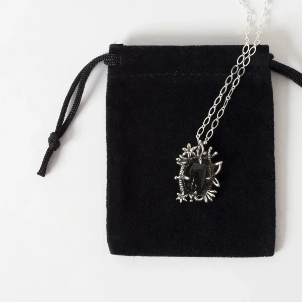 UZUOU Silver925 Smoky Quartz Classical Design Necklace K-166193_009