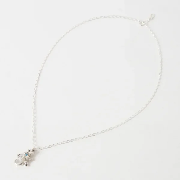 UZUOU Silver925 Turquoise Stone Lizard Motif Necklace K-166194_002