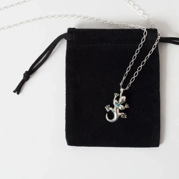 UZUOU Silver925 Turquoise Stone Lizard Motif Necklace K-166194_007