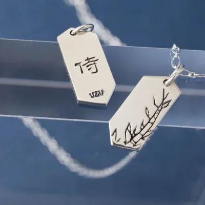 UZUOU Silver925 Japanese taste Necklace [侍samurai"]"