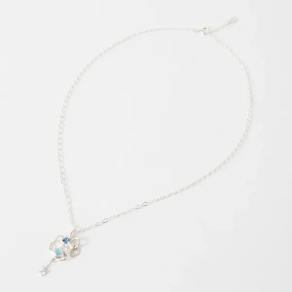 UZUOU Silver925 Stars' orbit Three Stone Necklace K-166201_002