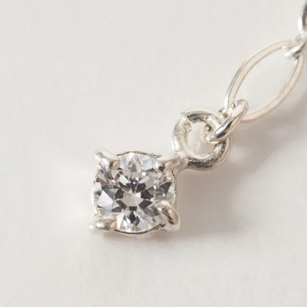 UZUOU Silver925 Stars' orbit Three Stone Necklace K-166201_007