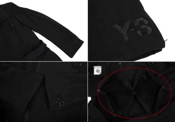 Y-3 Poly Blend Double Zip Long Jacket K-166204_008