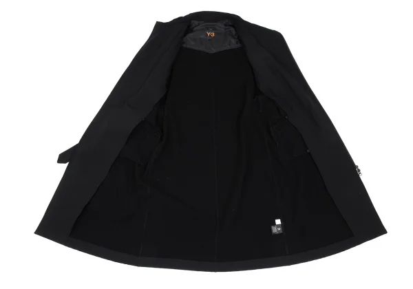Y-3 Poly Blend Double Zip Long Jacket K-166204_014
