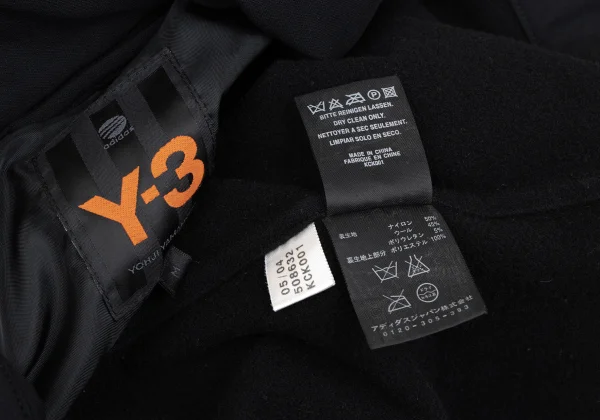 Y-3 Poly Blend Double Zip Long Jacket K-166204_018