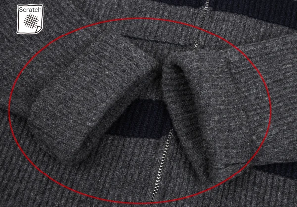 Y's for men Line Switching Zip Up Knit Cardigan K-166205_007