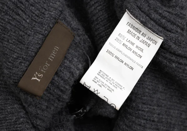 Y's for men Line Switching Zip Up Knit Cardigan K-166205_015