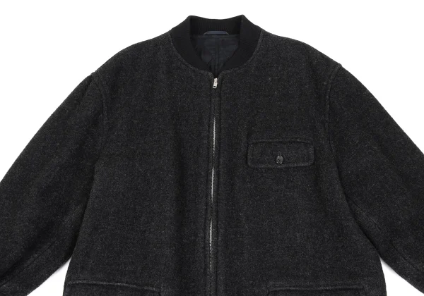 COMME des GARCONS HOMME Wool Blend Frap Pocket Blouson K-166206_002