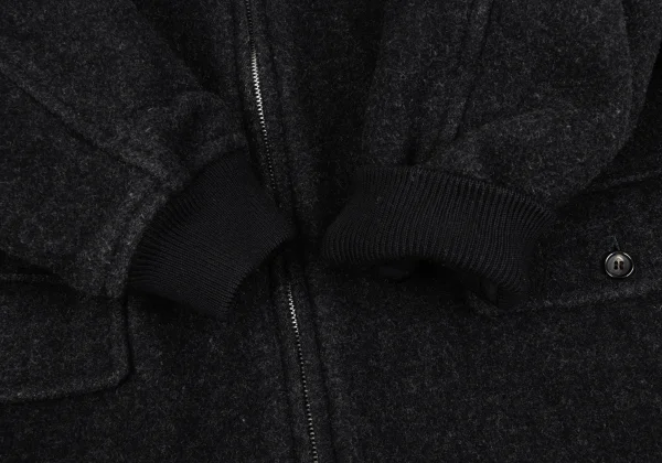 COMME des GARCONS HOMME Wool Blend Frap Pocket Blouson K-166206_007