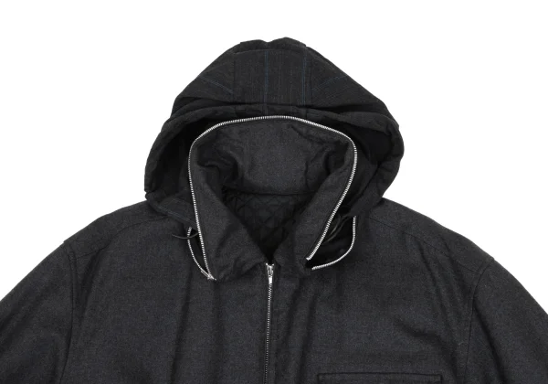 COMME des GARCONS HOMME Wool Packable Hooded Padded Jacket K-166208_003