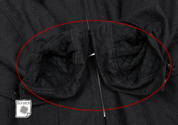 COMME des GARCONS HOMME Wool Packable Hooded Padded Jacket K-166208_007