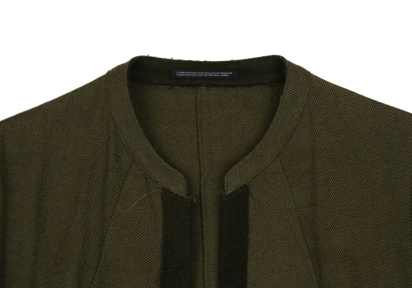 Yohji Yamamoto FEMME Switching Packet Design Buttonless Jacket K-166211_004