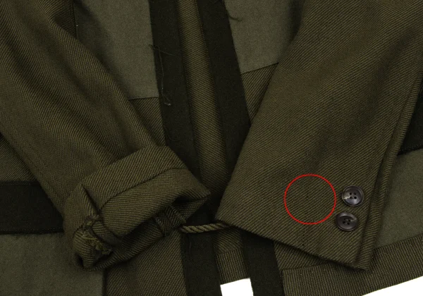 Yohji Yamamoto FEMME Switching Packet Design Buttonless Jacket K-166211_006