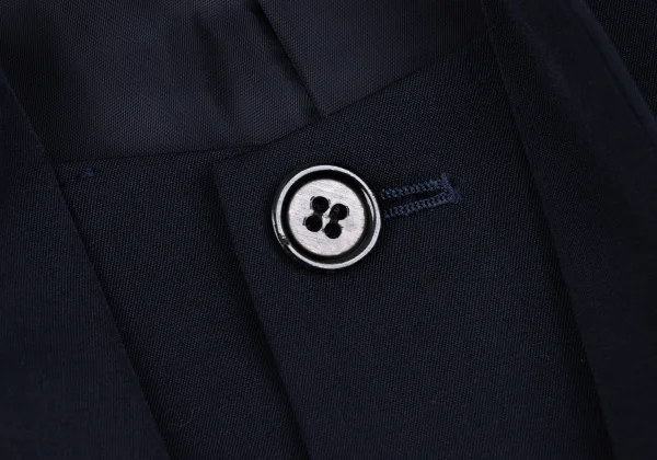 Yohji Yamamoto FEMME Wool Gaba Collarless Jacket K-166212_004